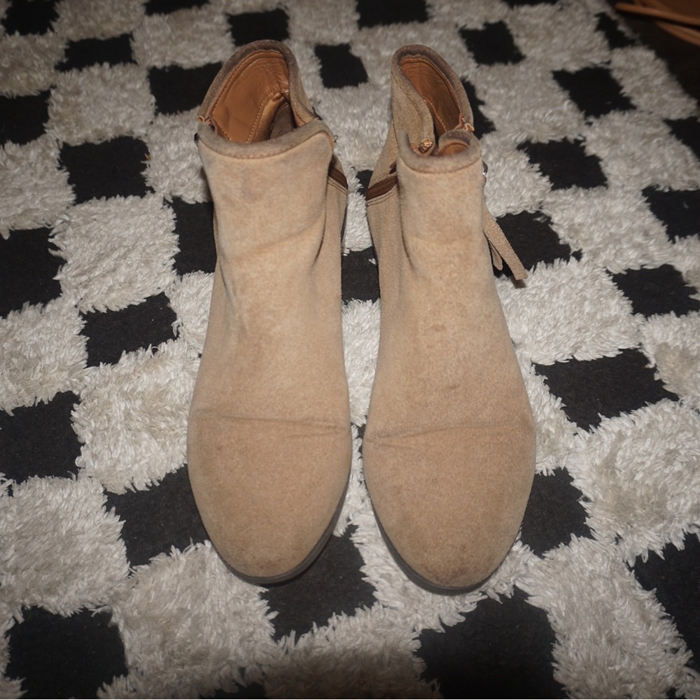 Beige Booties